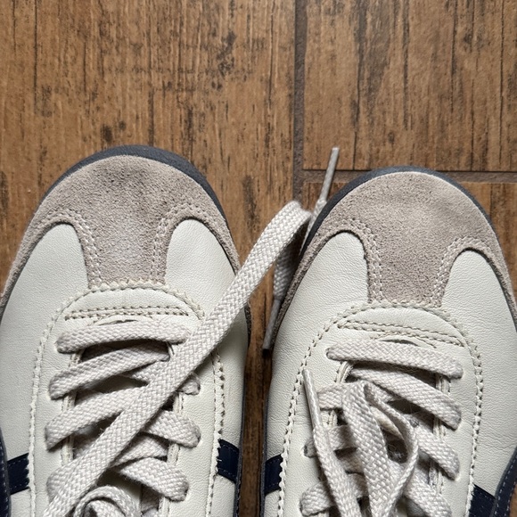 Onitsuka Tiger Mexico 66 by Asics Men's Cream and Navy Sneakers - Picture 5 of 5